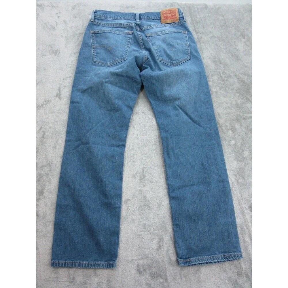 Levis 559 Mens 33 x 30 Jeans (Actual 29 x 27.5) Fly Zipper Medium Wash Blue